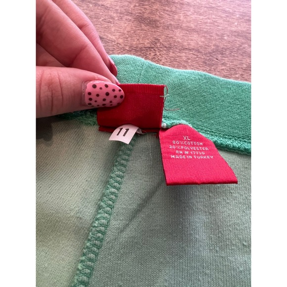 Y2K Women's Mossimo Neon Green Velour Track Suit Flare Pants SZ XL Lounge Wear - Picture 5 of 9